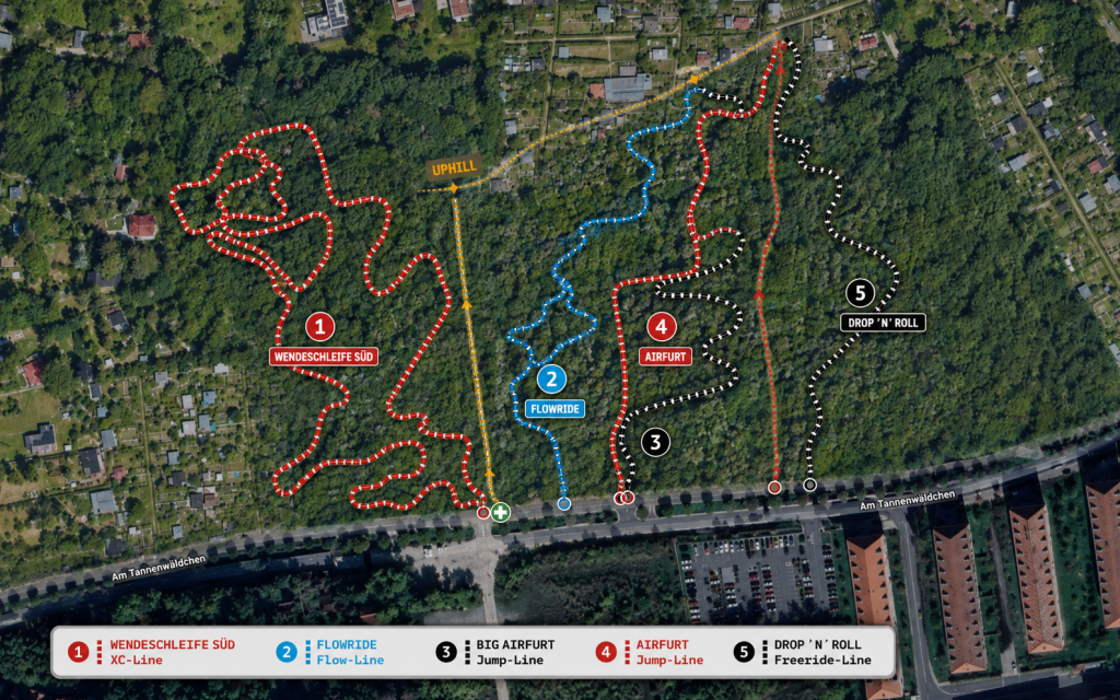 Die Trails im tannenwäldchen